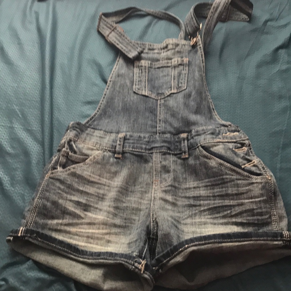 blue overalls